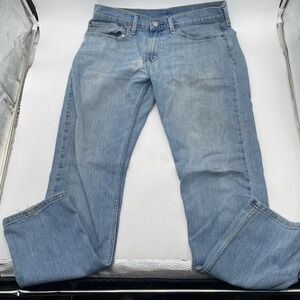 Levis 502 Jeans 34x32 Tapered Legs Western Classic Denim Worn Medium Wash